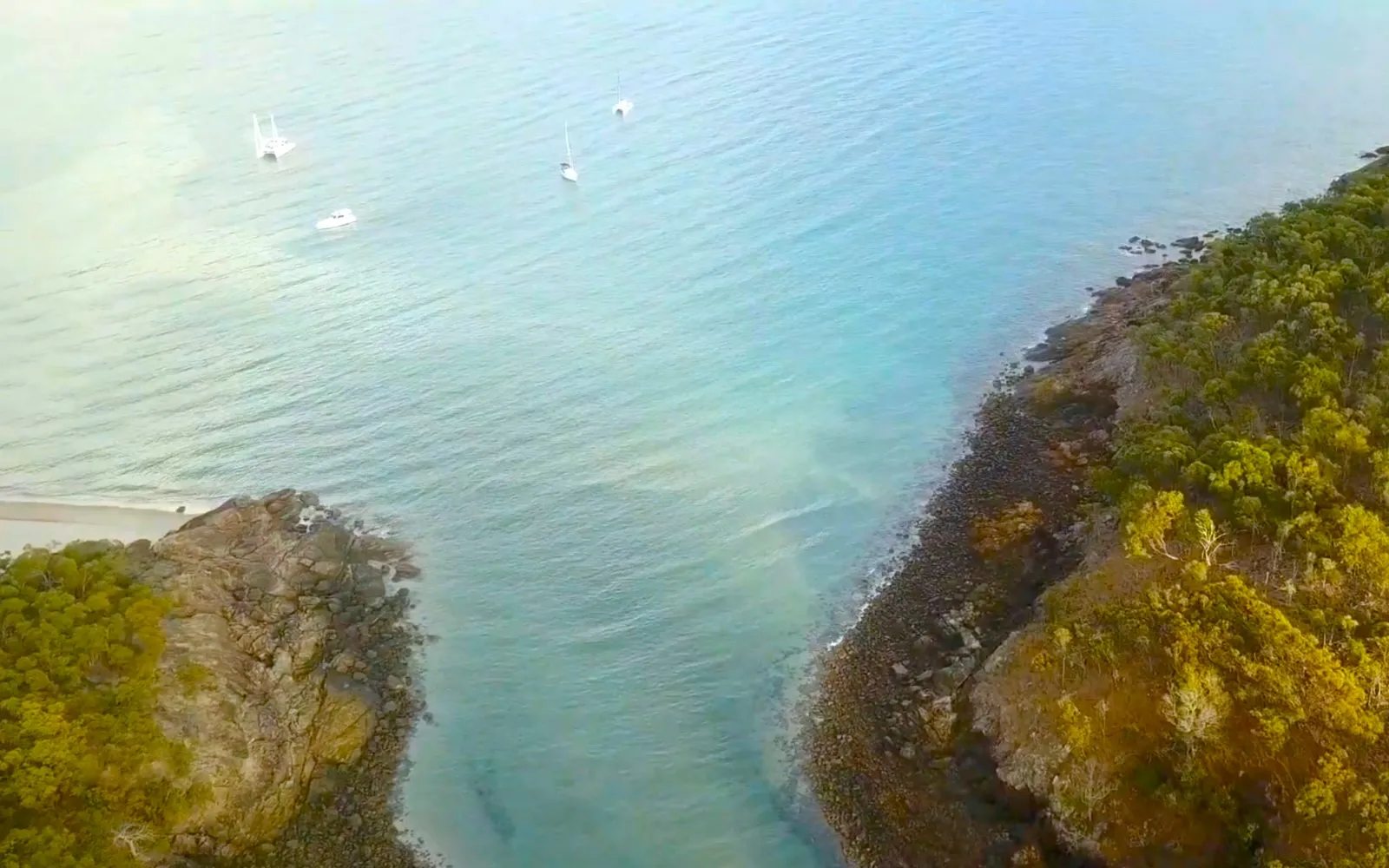 The entrance to the lagoon. Photo: Scott of Blue Peter